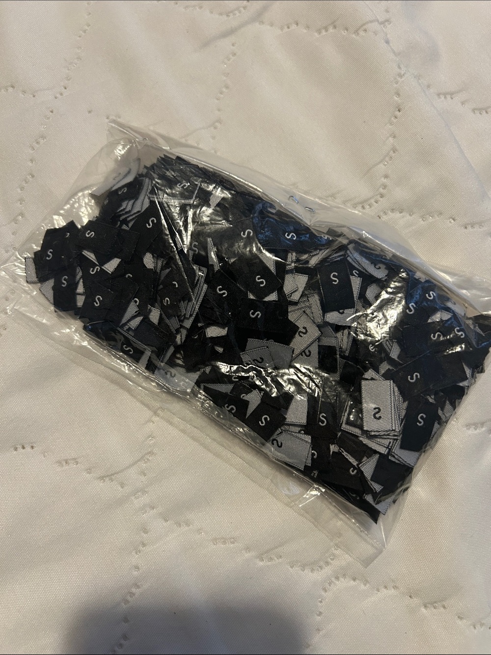 Black Size Small Labels